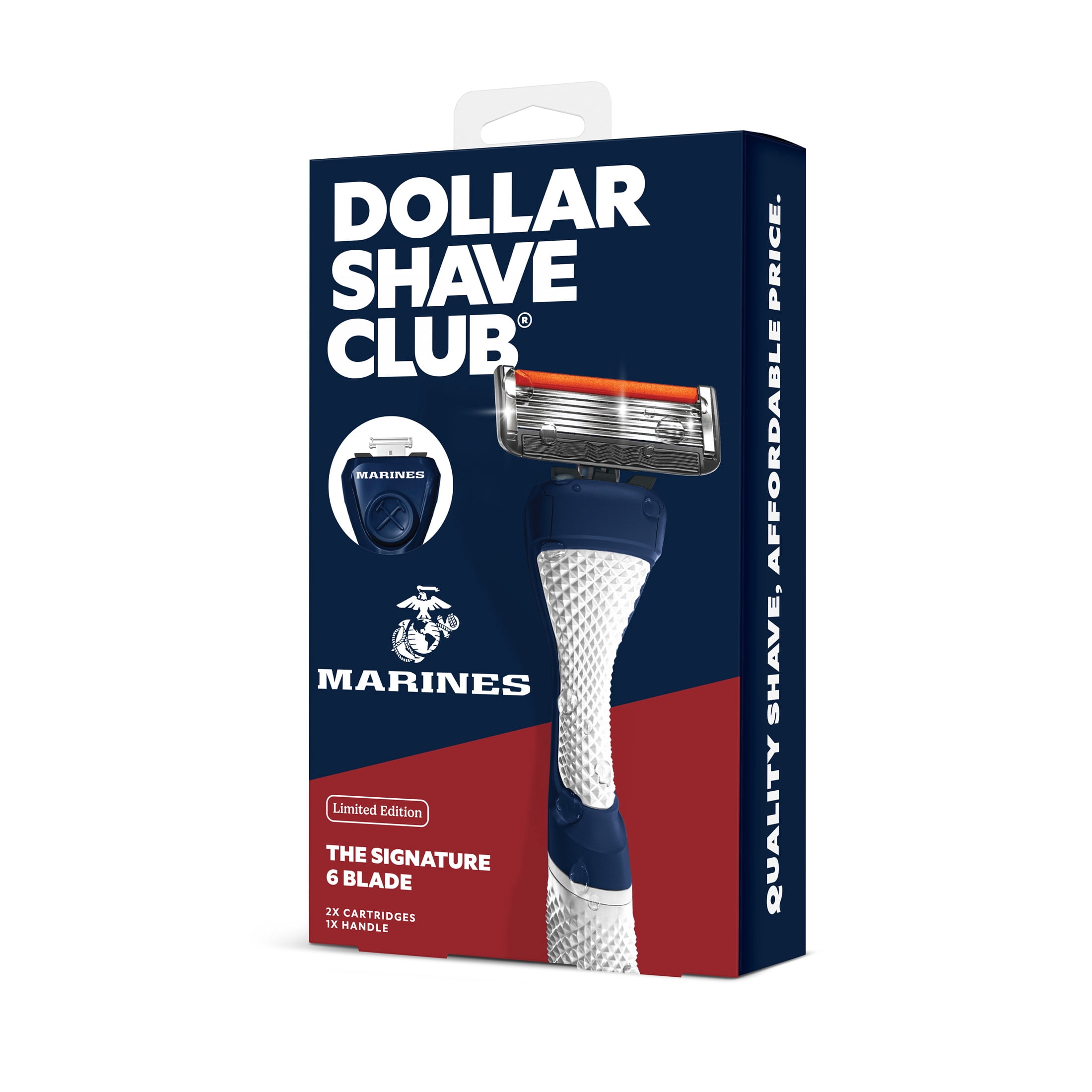 Dollar Shave Club Military Marines 6-Blade Razor Starter Set