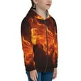 thumbnail image 5 of Naloa Fiery Orange Flames Energy Teenage Zipper Hoodie, Long Sleeve Zip Up Hoodies Casual Jackets Tops for 7-12 Years-Medium, 5 of 6