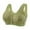 Green, variant on fheaev Front Closure Bras For Women Plus Size Post Surgery Brassiere Full Coverage No Underwire Comfort Wireless Snap Closing Everyday Bra Front Button Bras Cotton Sleep Front Buckle Corset Bra