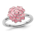 thumbnail image 1 of Sterling Silver Carnation Enamel Carnation Flower Ring, 1 of 5