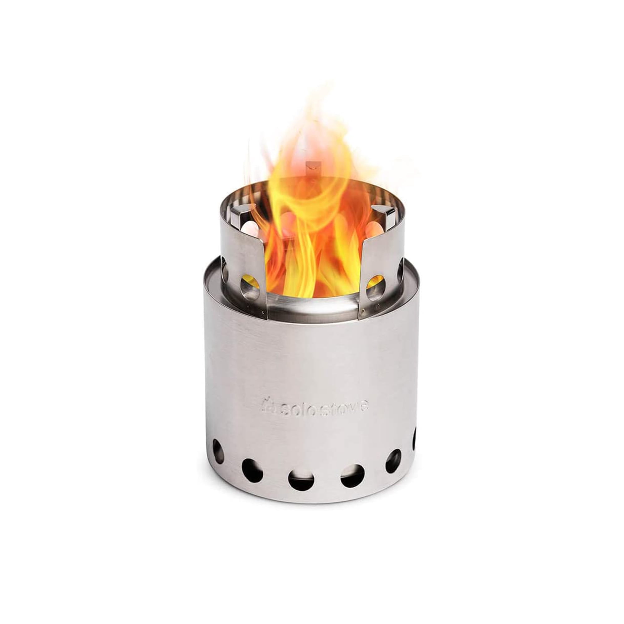 Solo Stove Lite, Portable Camping Hiking and Survival Stove, Powerful  Efficient Wood Burning and Low Smoke, 1-2 People, 304 Stainless Steel,  Compact 5.7x4.2 and Lightweight 9 oz - Walmart.com