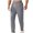 Gray, variant on Men's Lightweight Hiking Elastic Waist Drawstring Pants Stretch Quick Drying Athletic Joggers Pants with Pockets Khaki S(S)