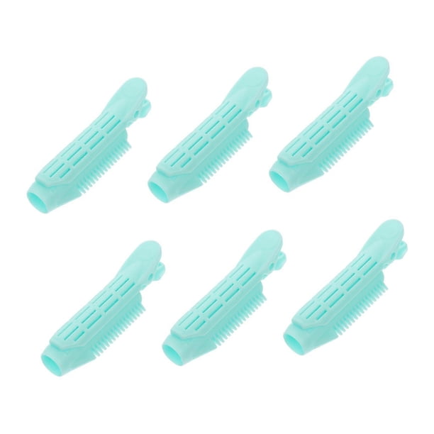 6 rulos y pinzas voluminizadoras para dar volumen a la raíz y peinar el flequillo con efecto rizado natural.