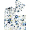 thumbnail image 2 of CamiHawaiaDe PlaEstampado Floral Con Botones ManCorCamiDe Verano PaHombres Blancuzco 48, 2 of 7
