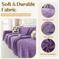 thumbnail image 4 of Jessy Home Sofa Cover Slipcover Couch Cover Protector Durable Multi-Function Furniture Cover for Pets Dogs Cats Home Decor Sofa Covers for Living Room 71"x 134"Purple, 4 of 7
