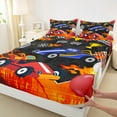 thumbnail image 3 of Feelyou Cartoon Race Car Full Size Sheets for Teens, Automobile Sport Bed Sheets, Happy Birthday Party Sheet Sets, Lightweight Room Decor, 4 Pieces, 3 of 7