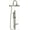 Brushed Nickel, variant on AquaRain 8-in Rain Showerhead Shower System with Adjustable Slide Bar and Multi-function Handshower Chrome
