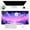 Pink Moon Lake, variant on American Flag Desk Pad Mat Retro Design Art Desk Pad Extended XL Large Gaming Mouse Pad with Stitched Edges Mouse and Keyboard Computer Laptop Desktop Pad 31.5X15.7 in