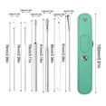 thumbnail image 3 of Xihbxyly Kit de Limpieza de Oídos, Herramientas Portátiles de Acero Inoxidable para La Eliminación de Cerumen, Diseño Seguro de Punta Helicoidal, Fácil de Limpiar y Usar, Ideal para Viajes Familiares, 3 of 7
