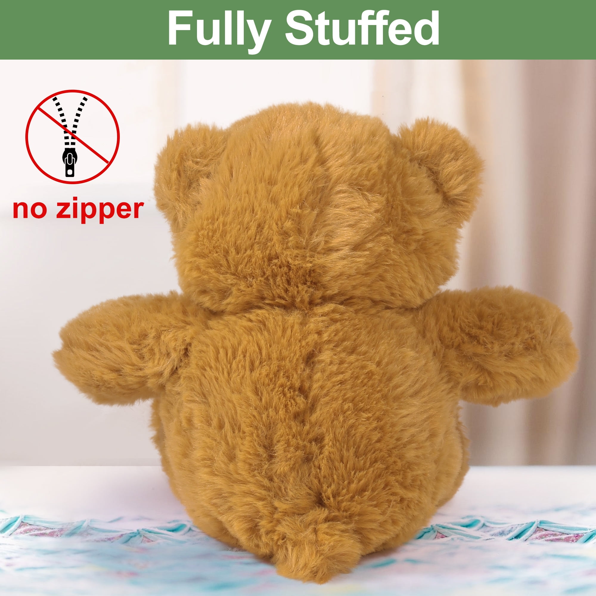 LotFancy Teddy Bear Stuffed Animal 3 Pack 10 in Bulk Bear Plush
