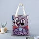 thumbnail image 2 of Indigo Park Bolso de tela con estampado de lienzo para mujer, bolsa de compras reutilizable y estética, con cremallera interior, regalo para mujer,38*45cm., 2 of 6