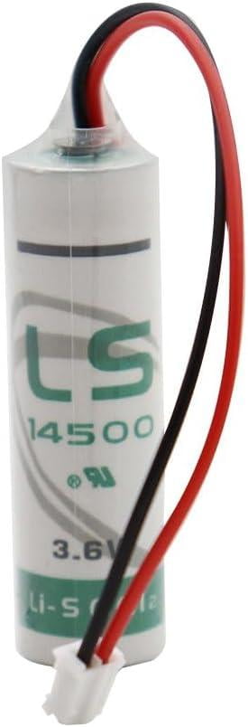 5PCS LS14500 Battery with White Plug for SAFT LS 14500 3.6V AA Battery Applied for Special Testing Electronic Equipment, 2600mah