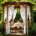 thumbnail image 4 of Rod Pocket Sunflower Printed Sheer Curtain,Light Filtering Semi Sheer Voile Drape,for Bedroom,Living Room,Patio，Porch Decor, 4 of 6