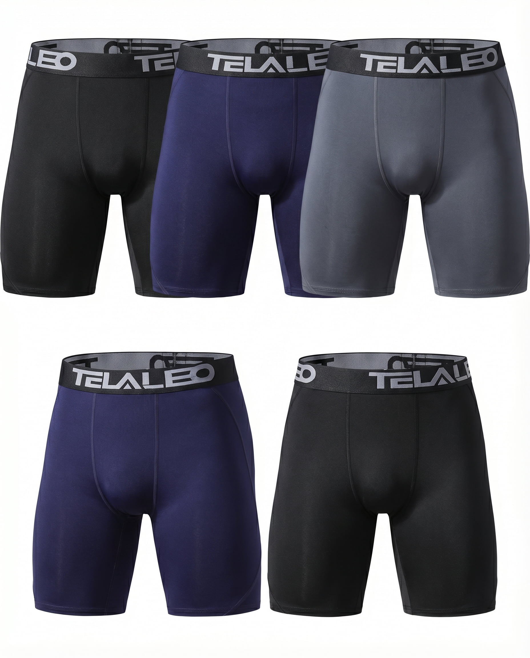 Active 23 6-Pack Dri Fit Performance Boxer Briefs for Men, Cooling