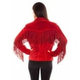 thumbnail image 2 of Scully L1080-27 XXL Womens Suede Jacket with Fringe & Lacing, Red - 2XL, 2 of 2