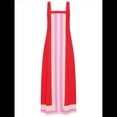 thumbnail image 4 of Vestido Bohemio Floral para Mujer, Vestido Informal de Verano con Bloques de Color. Rojo L, 4 of 10
