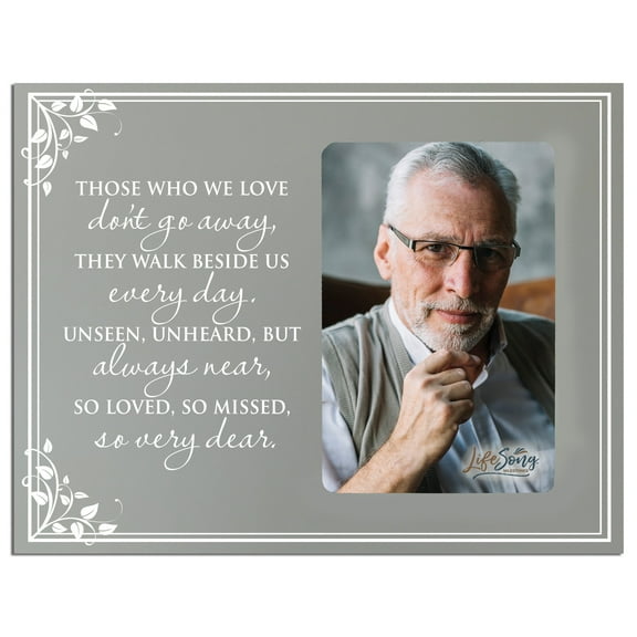 Wooden Memorial 8x10 Picture Frame holds 4x6 photo Those Who We Love