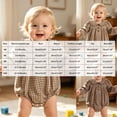 thumbnail image 4 of Akiihool Toddler Girl Romper Newborn Baby Girls Clothes Ribbed Romper Bodysuit Set Ruffle Spring Winter Outfits Brown,3-6 Months, 4 of 7