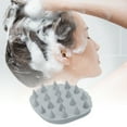 thumbnail image 2 of Unique Bargains 1 Pc Shell Shaped Massage Hair Brush for Head Massage 3.54"x2.76"x1.38" Gray, 2 of 6