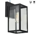 thumbnail image 2 of 2 Pack Dusk to Dawn Sensor Outdoor Wall Light, Waterproof Outdoor Wall Lamps Porch Lights Wall Lantern, Wall Sconce with Seeded Glass,Matte Black, 2 of 10