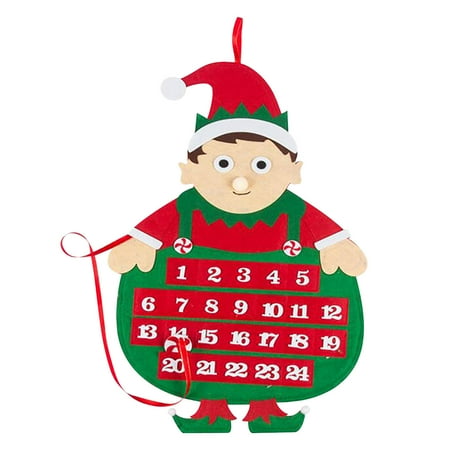 

KEUSN Fashionable Christmas Countdown Calendar Pendant Cartoon Decoration Pendant