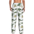 thumbnail image 3 of Uemuo Cute Turtle Pattern Men's Wide Leg Palazzo Lounge Pants with Pockets Light Weight Loose Comfy Casual Pajama Pants-Medium, 3 of 9