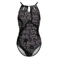 thumbnail image 4 of Hello Kitty Women's One Piece Swimsuit High Neck Tummy Control Swimwear Bathing Suit, 4 of 7