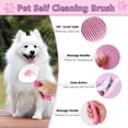 thumbnail image 3 of Dog Brush Grooming Kit 6PCS, Deshedding Tools for Shedding with Dematting Comb, Nail Clipper with File, Flea Comb and Cat Bath Brush for Home Use, Pink, 3 of 6