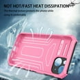 thumbnail image 5 of TECH CIRCLE for iPhone 12 6.1 Inch Heavy Duty Case, Rugged Hybrid Case with Built-in Kickstand Rotating Belt Clip Non-Slip Shockproof Case for iPhone 12,Pink, 5 of 12