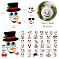 thumbnail image 2 of Wrapables Snowman Face Stickers for Crafts, Christmas Decoration for Windows, Refrigerators, Water Bottles, Cups (Set of 41), Frosty, 2 of 6