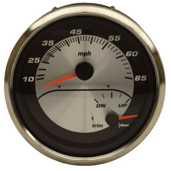 Faria Boat Multi-Function Gauge GSC058B | 4 1/8 Inch Silver Black
