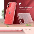 thumbnail image 3 of HSHDLDF Étui iPhone 12 Pailleté, Étui Bling Scintillant pour iPhone 12 Pro, Étui de Téléphone Protecteur Conçu Hybride Anti-Rayures avec Absorption des Chocs pour iPhone 12/iPhone 12 Pro (2020), Transparent Pailleté, 3 of 7