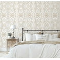thumbnail image 5 of S4sassy Self-Stick Decorative Wallpaper, Art Deco Line Print Wall Paper, Textured Vinyl Waterproof Contact Paper, Beige, 25"x360"inch Removable Renter Friendly Wall Covering For Bedroom, Dining room, 5 of 8