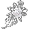 thumbnail image 2 of Broche Ramo Accesorios Ropa Mujer Negocios Rhinestone Broche Broche Fl, 2 of 5