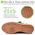 thumbnail image 3 of BERANMEY Mary Jane Style Sneakers for Women with Velcro Strap Comfortable Casual Tennis Shoes Non Slip Flat Sole Slip On Fashion Retro Sneakers for Everyday Daily, 3 of 9