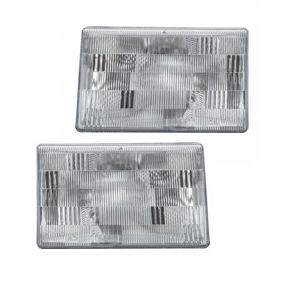 For Jeep Grand Cherokee 1993-1998 Headlight Assembly Driver and Passenger Side | Pair | Plastic | DOT Certified | Replacement For CH2502104, CH2503104 | 55155127, 55155126