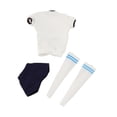 thumbnail image 4 of Figura de acción a escala 1/6, ropa hecha a mano de manga corta y pantalones cortos, estilos japoneses, moda informal, Mini para figuras de acción de Azul Corte holgado, 4 of 8