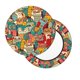 thumbnail image 2 of Balery Funny Owl Bird Fundas de asiento para taburete de bar redondo de tela de terciopelo ajustables que protegen de arañazos y manchas para sillas de 14 a 17 pulgadas.-12 inch, 2 of 7