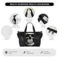 thumbnail image 3 of Travel Duffle Bag Magician Hat Skull Travel Tote Bags Carry on Luggage Waterproof Weekender Bags with Top Handle Adjustable Shoulde Strap for Travel Gym, 3 of 5