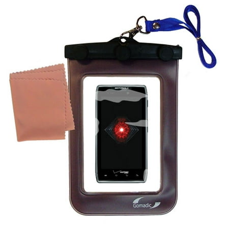 Gomadic Clean and Dry Waterproof Protective Case Suitablefor the Motorola DROID RAZR MAXX to use