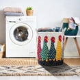 thumbnail image 6 of AURIGATE Farmhouse Polka Dot Rooster Fabric Laundry Basket, 20x28in Large Collapsible Storage Bin for Laundry Home Decor, 6 of 7