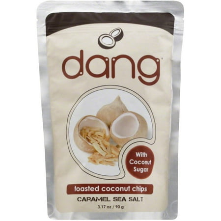 Dang Caramel Sea Salt Toasted Coconut Chips, 3.17 oz, (Pack of 4)