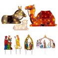 thumbnail image 2 of Nativity Scene Garden Stake Lighted Holy Family Ground Stake Outdoor Easy Install Light Up Christmas Stake for Lawn Yard, 2 of 7