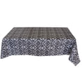 thumbnail image 2 of Floral Damask Black/White PVC Plastic Tablecloth / Table Cover with Nonslip Flannel Backing, 2 of 2