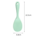 thumbnail image 6 of Mightlink Rice Spoon Comfortable Grip Ergonomic Heat Resistance Food-grade Scoop Rice Silica Gel Non-stick Long Handle Scoop for Home, 6 of 7