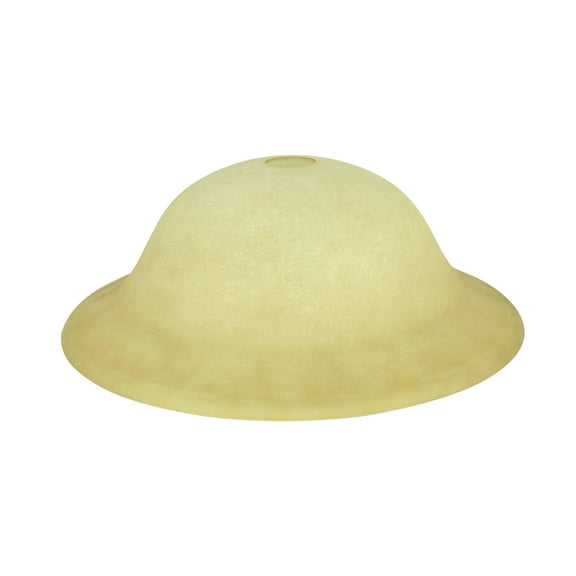 Aspen Creative 23101-11 Amber Transitional Style Replacement Torchiere Glass Shade, 5-1/2" high x 15-1/2" diameter