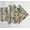 Beige, variant on Vargottam Premium Cotton Muslin Napkins - Set of 12, 20-Inch Blue Floral Pattern, Soft and Absorbent Cloth Napkins for Dining, Decor, Weddings, and Special Occasions - Machine Washable, Table Linens