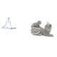 thumbnail image 1 of Estatua De Gato Pensador Creativo, Figura Decorativa, Escultura Abstracta, Adorno De Mesa, Artesanía única, Animal Para Dormitorio, Sala De Estar, Entrada, Regalo De Inauguración De La Casa, 1 of 8