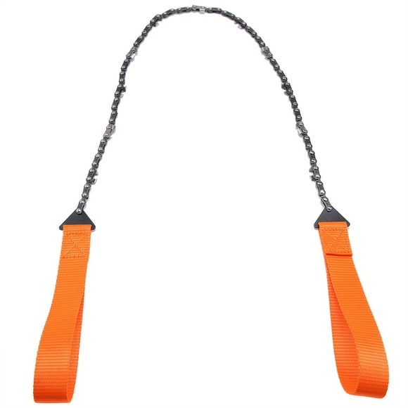 Portable Handheld Survival Chain Saw Emergency Chainsaw With Bag Camping Hiking Tool Hand Chain Saw Camping Axe Pocket Chains CUTS OVERHEAD BRANCHES EASILY This