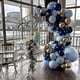 thumbnail image 3 of Blue And Gold Balloons Garland Kit, 147pcs Reusable Navy Blue Balloons Gold Silver Confetti Balloons, 3 of 4